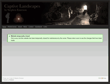 Tablet Screenshot of captivelandscapes.com
